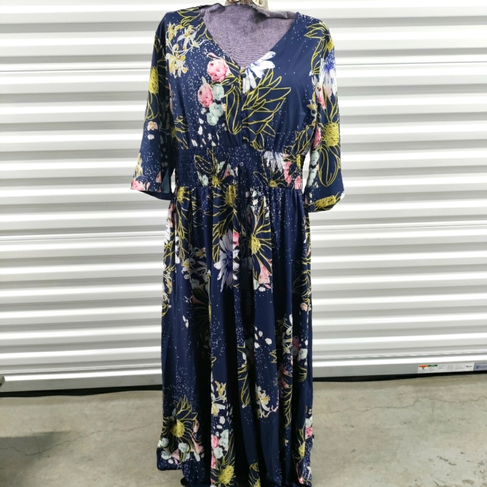 Sheilay Floral Dress 3XL
